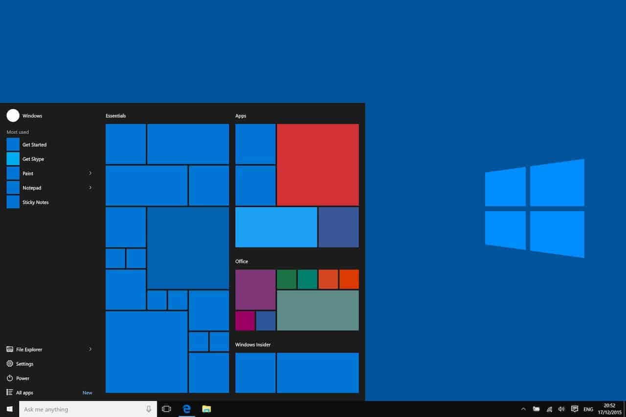 Windows 10 abstract